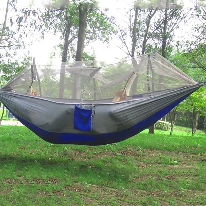 Double Portable Camping Hammock with Mosquito Net