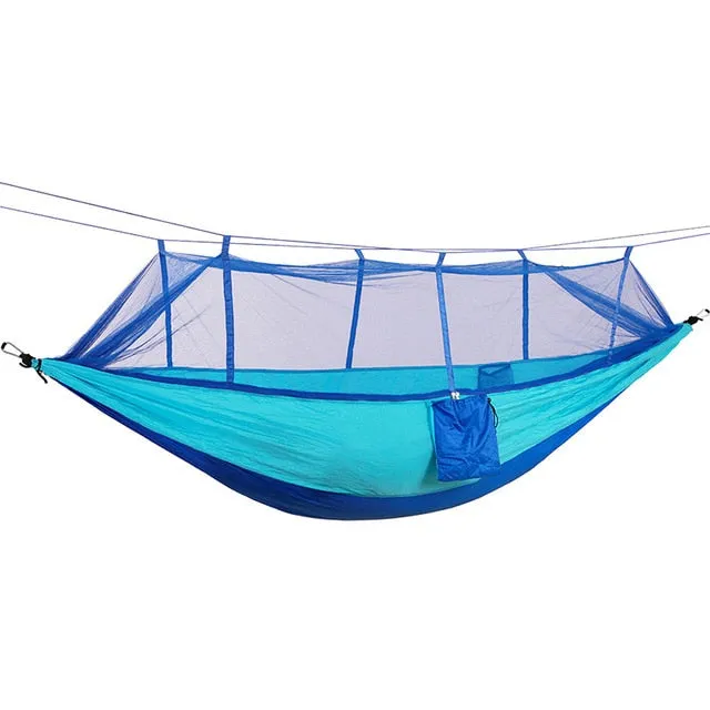 Double Portable Camping Hammock with Mosquito Net