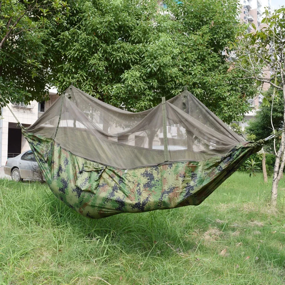 Double Portable Camping Hammock with Mosquito Net