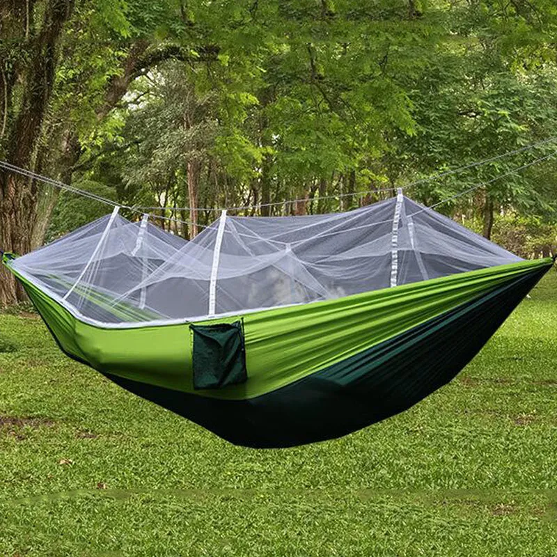 Double Portable Camping Hammock with Mosquito Net