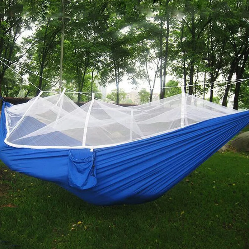 Double Portable Camping Hammock with Mosquito Net