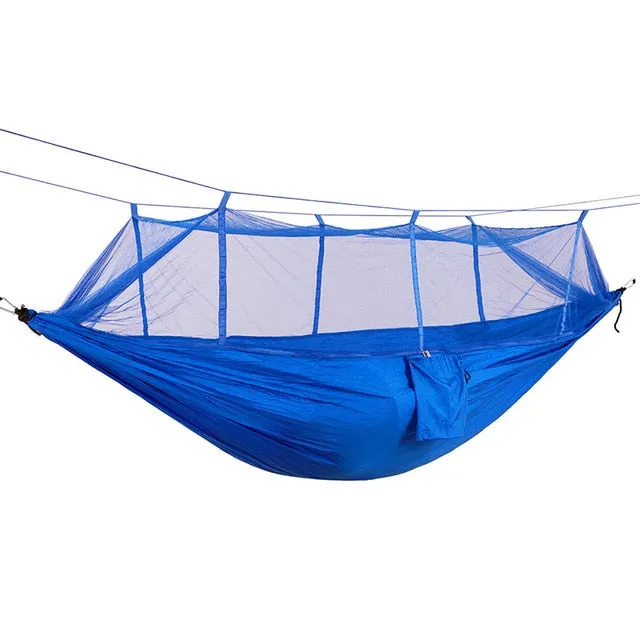 Double Portable Camping Hammock with Mosquito Net