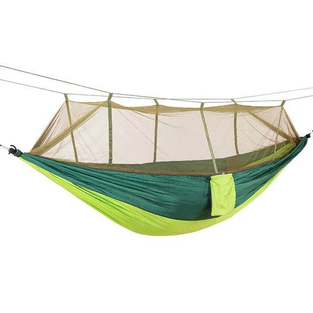 Double Portable Camping Hammock with Mosquito Net