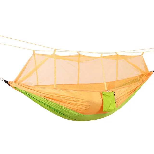 Double Portable Camping Hammock with Mosquito Net