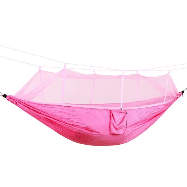 Double Portable Camping Hammock with Mosquito Net