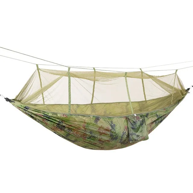 Double Portable Camping Hammock with Mosquito Net