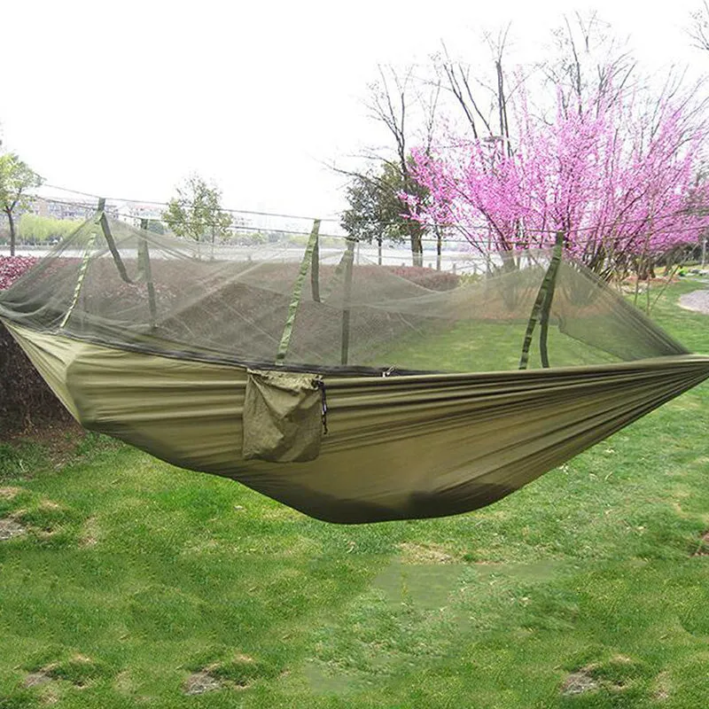 Double Portable Camping Hammock with Mosquito Net