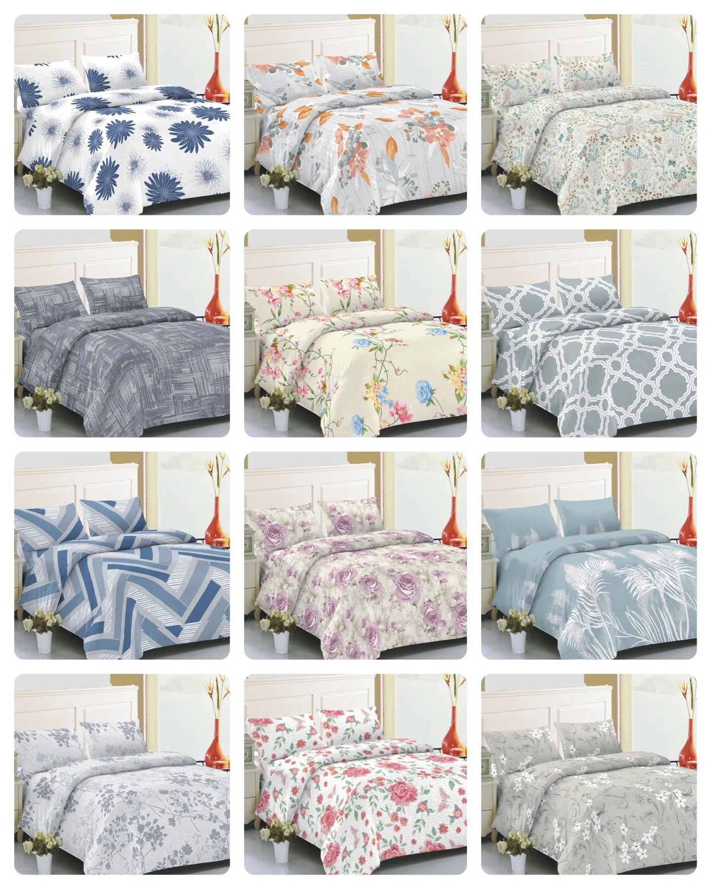 Duvet Covers Printed 3-piece sets