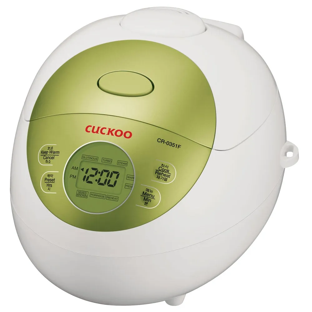 Electric Warmer Rice Cooker Green (CR-0351FG) 3 Cups