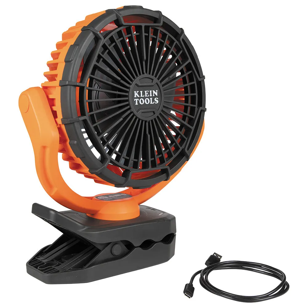 Fan - Klein Tools Rechargeable Clamping Fan, Magnetic Base, PJSFM2