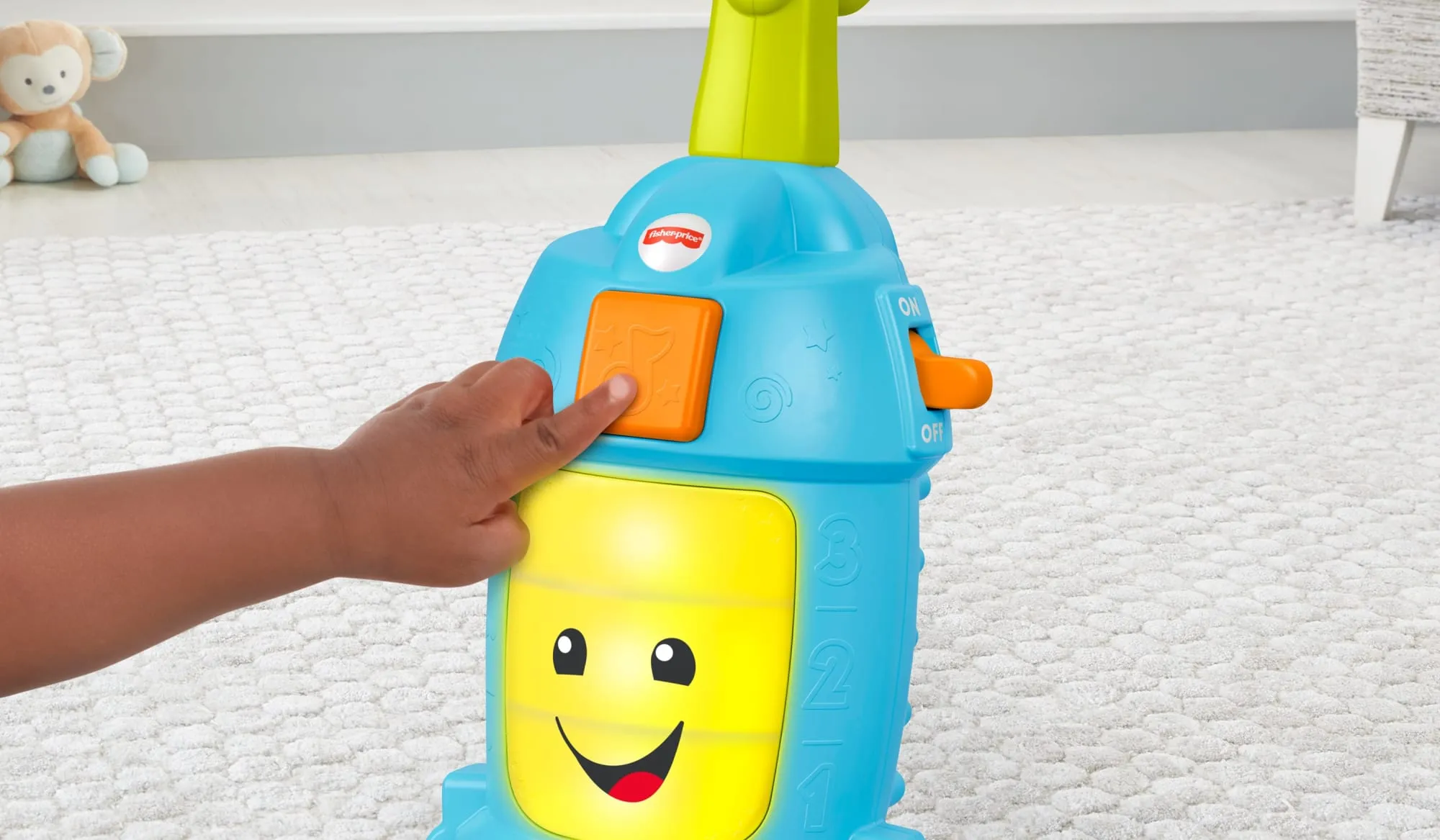 Fisher-Price Laugh & Learn Light-Up Learning Vacuum Electronic Toddler Push Toy