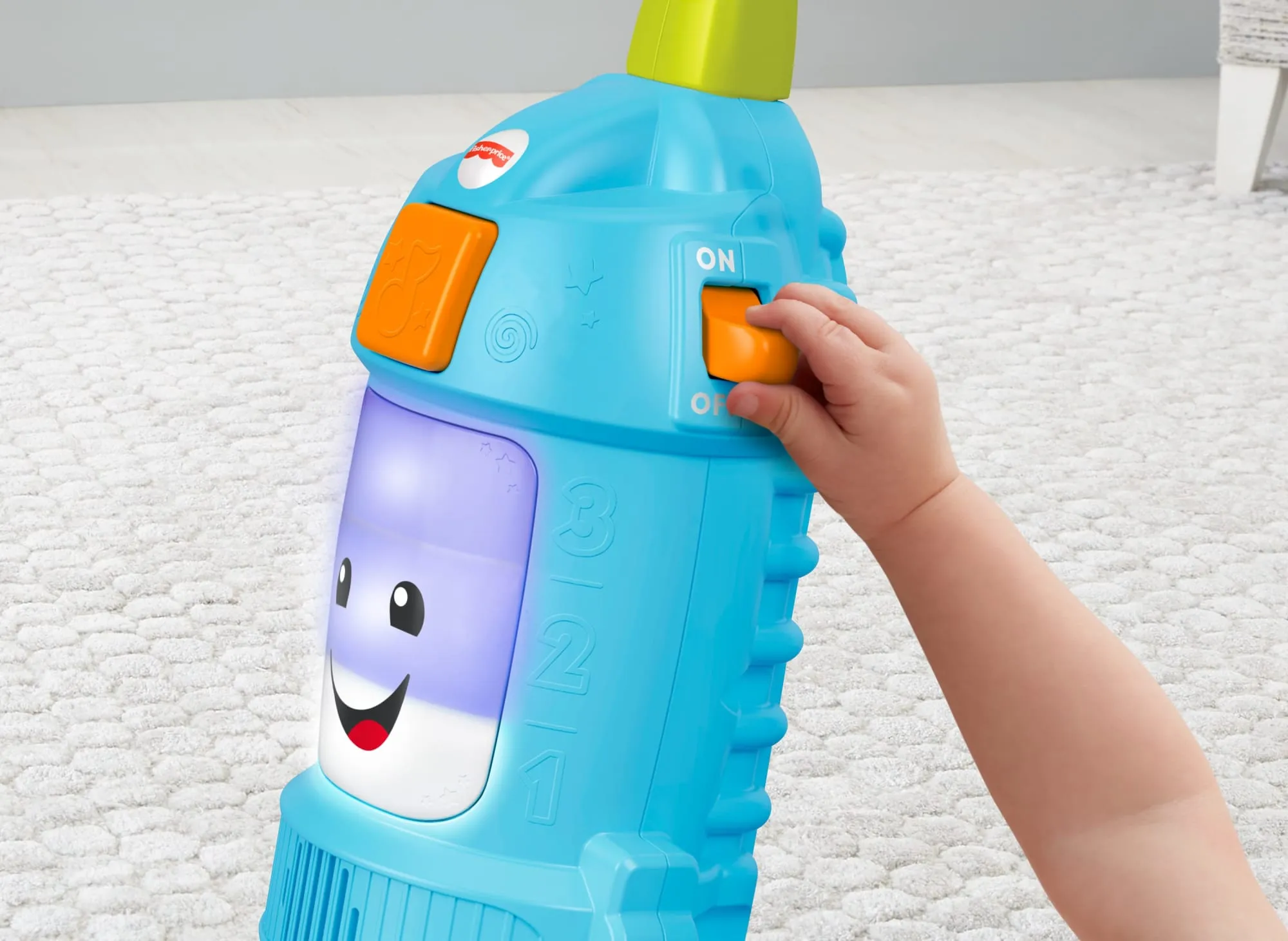 Fisher-Price Laugh & Learn Light-Up Learning Vacuum Electronic Toddler Push Toy