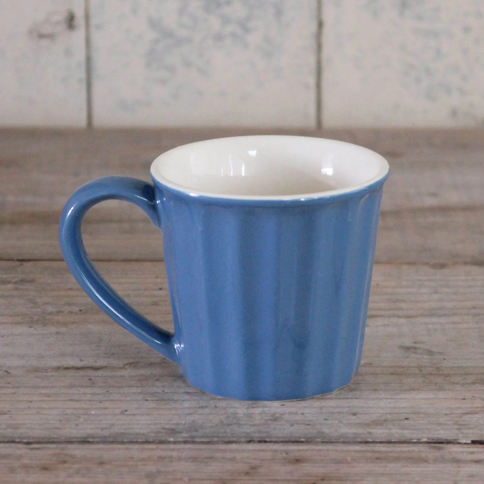 Fluted Ceramic Mug - Cornflower