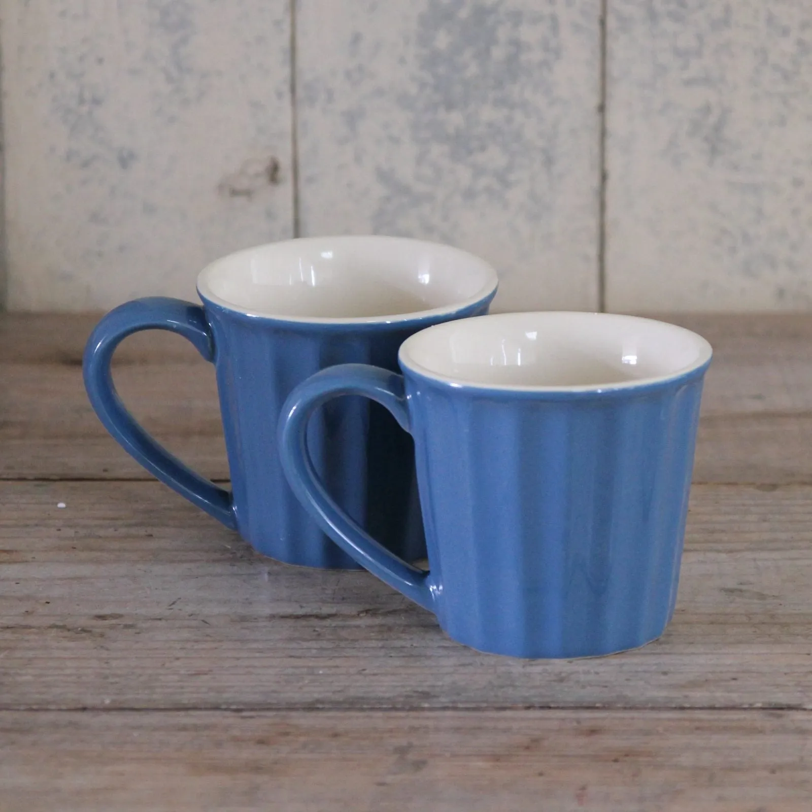 Fluted Ceramic Mug - Cornflower