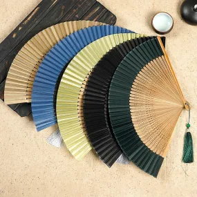 Folding Japanese Wooden Hand Fan