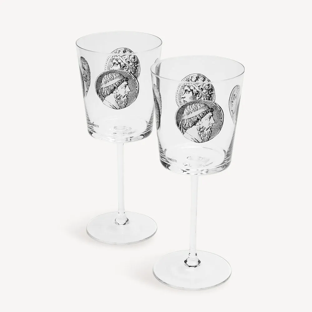 Fornasetti Cammei Wine Glass - Set of 2