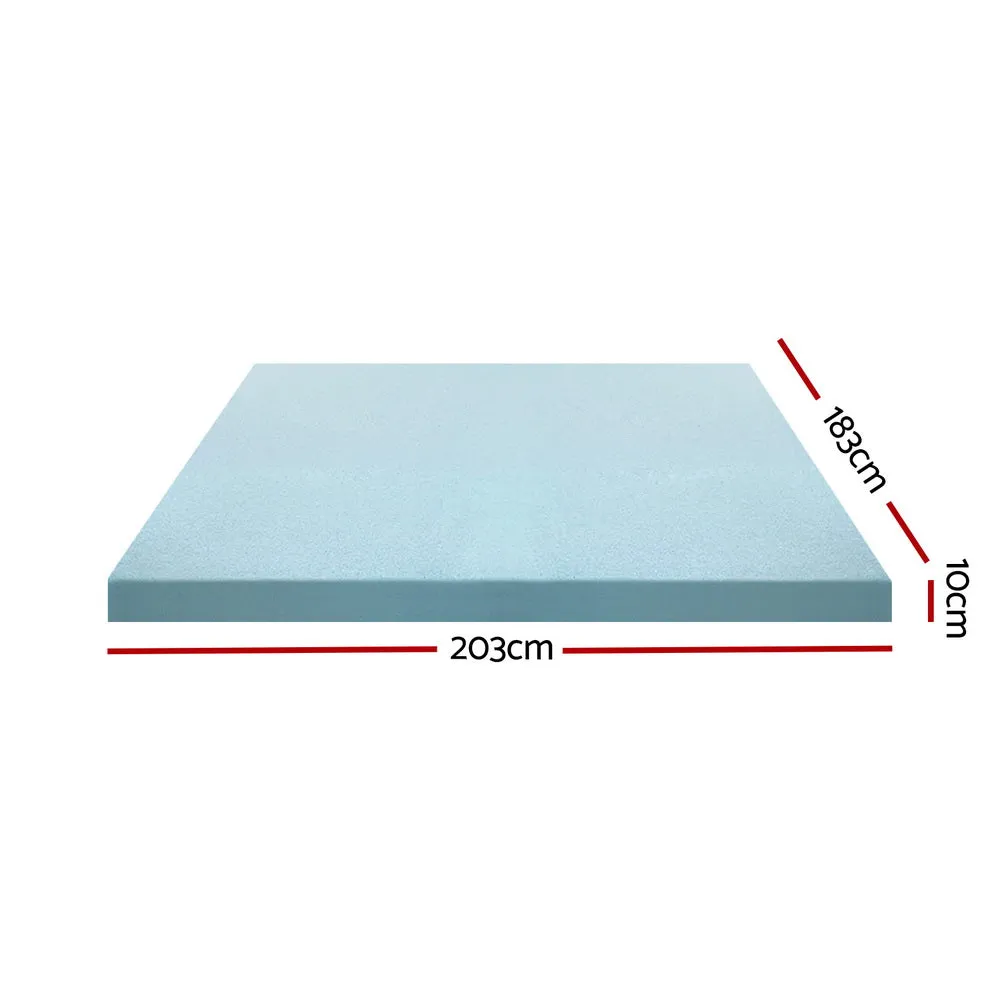 Giselle Bedding Memory Foam Mattress Topper Cool Gel Bed Mat Bamboo 10cm King