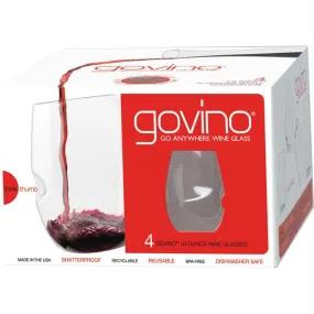 Govino Wine Glass 16 Oz 4 Pk