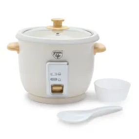 GreenLife 1.5-Quart Rice Cooker | Cream