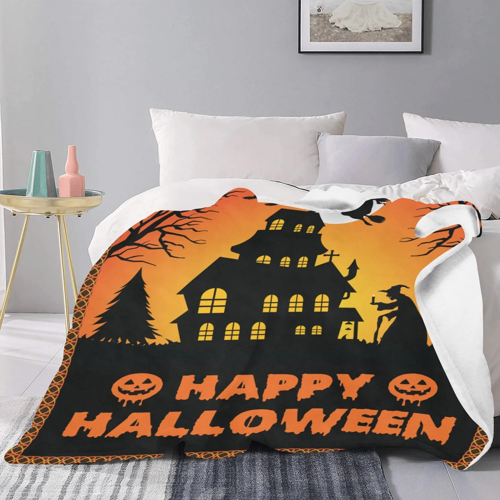 Halloween Ultra-Soft Micro Fleece Blanket 50"x60" (Thick)