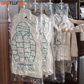 Hanging Vacuum  Bags - Organizer Vacuum Bag, Space Saving Clear Seal Compressed Bags