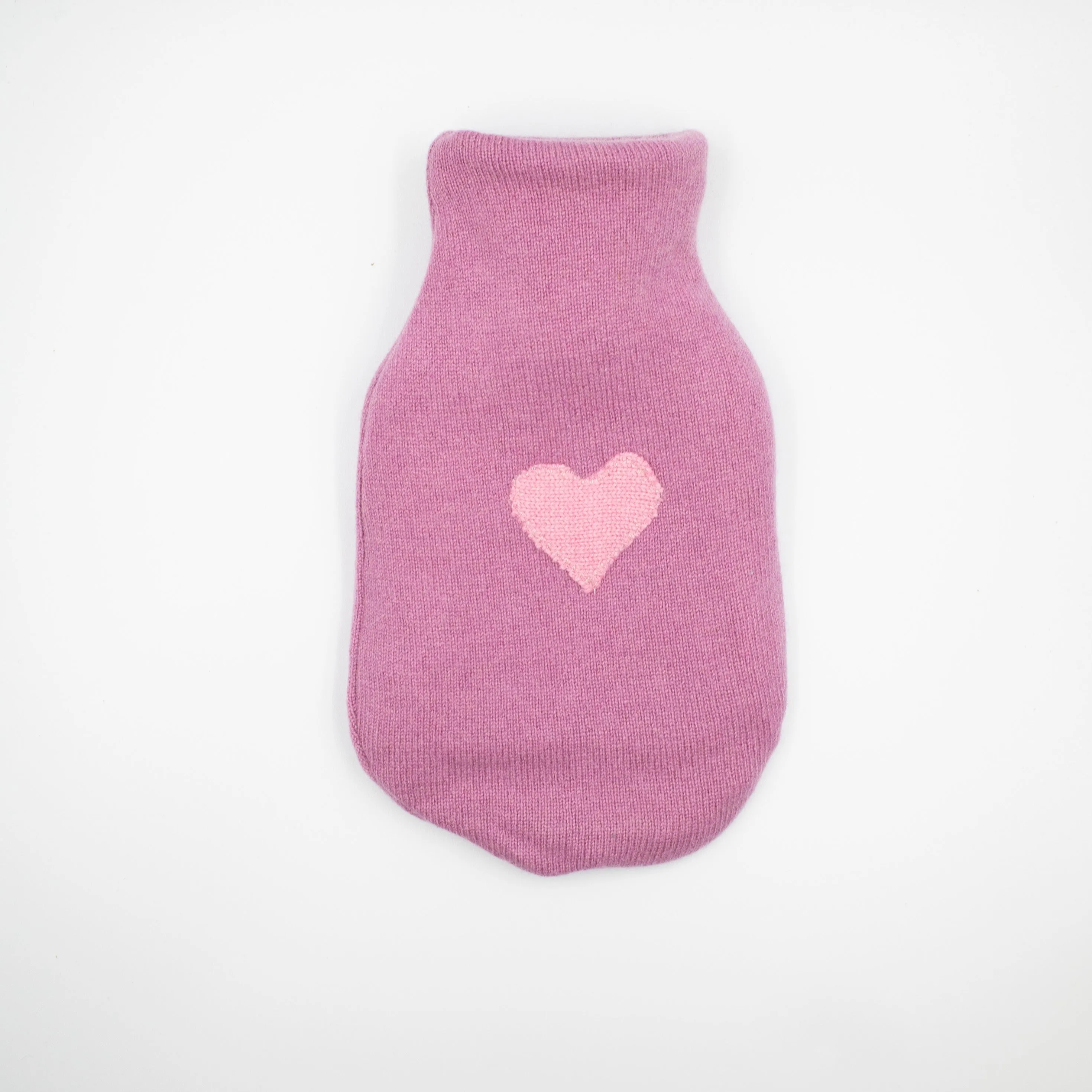 Heather Pink Cashmere Small Hot Water Bottle