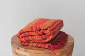 Himalayan Yak Blanket - Red & Yellow