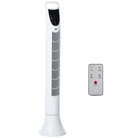 Homcom Freestanding Tower Fan 3 Speed with Remote Controller