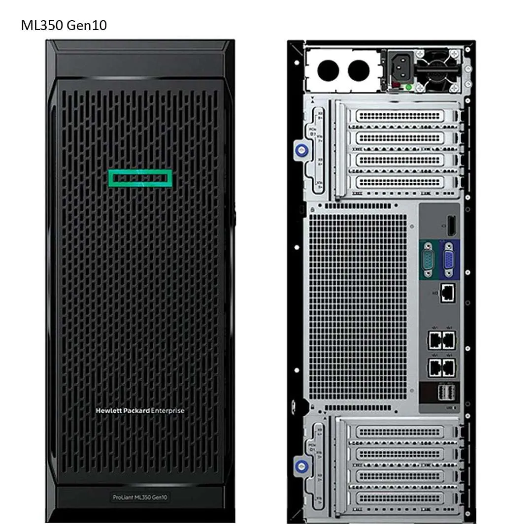 HPE ML350 Gen10 Base Tower Server 4208 1P 16G 4LFF E208i-a 500W FS RPS | P11050-001