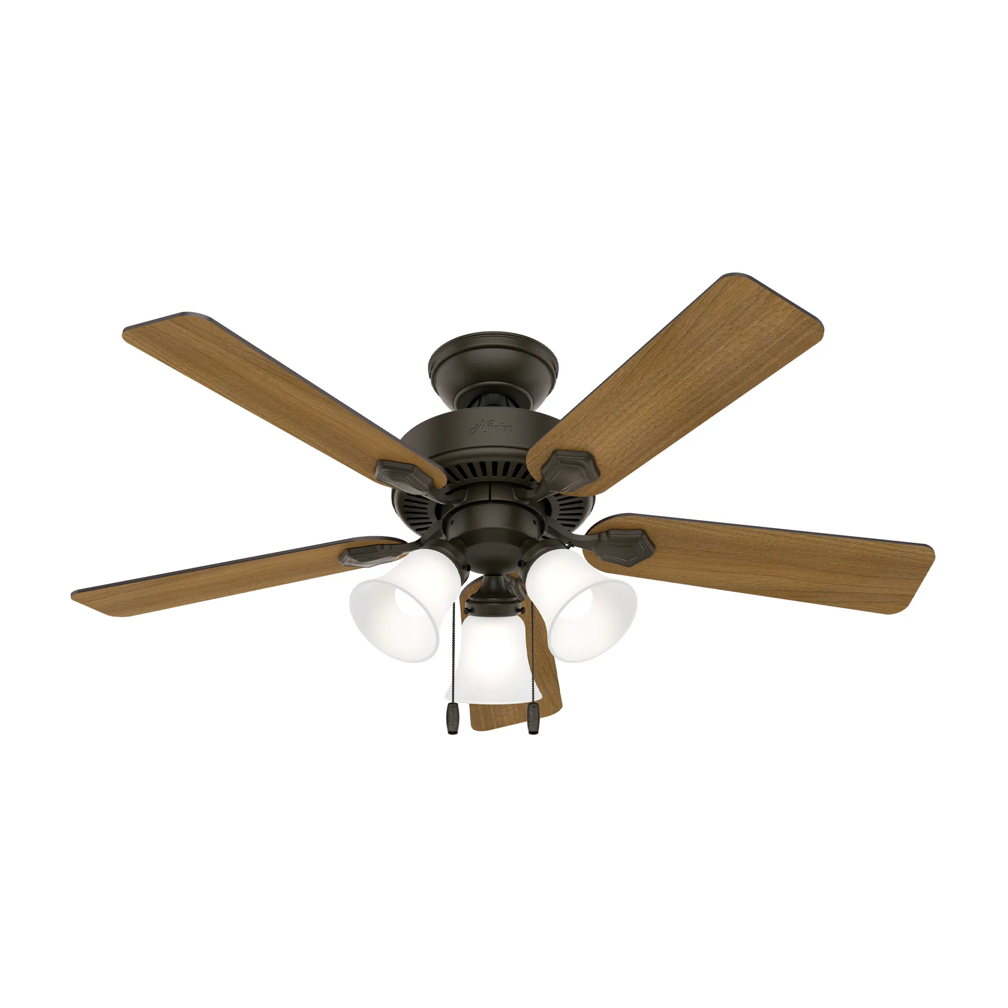 Hunter 44 inch Swanson Ceiling Fan with LED Light Kit and Pull Chain