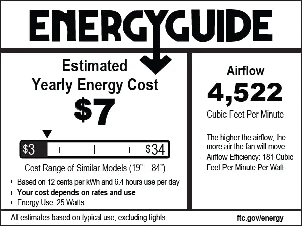 Hunter 60 inch Warrant Ceiling Fan with LED Light Kit and Wall Control