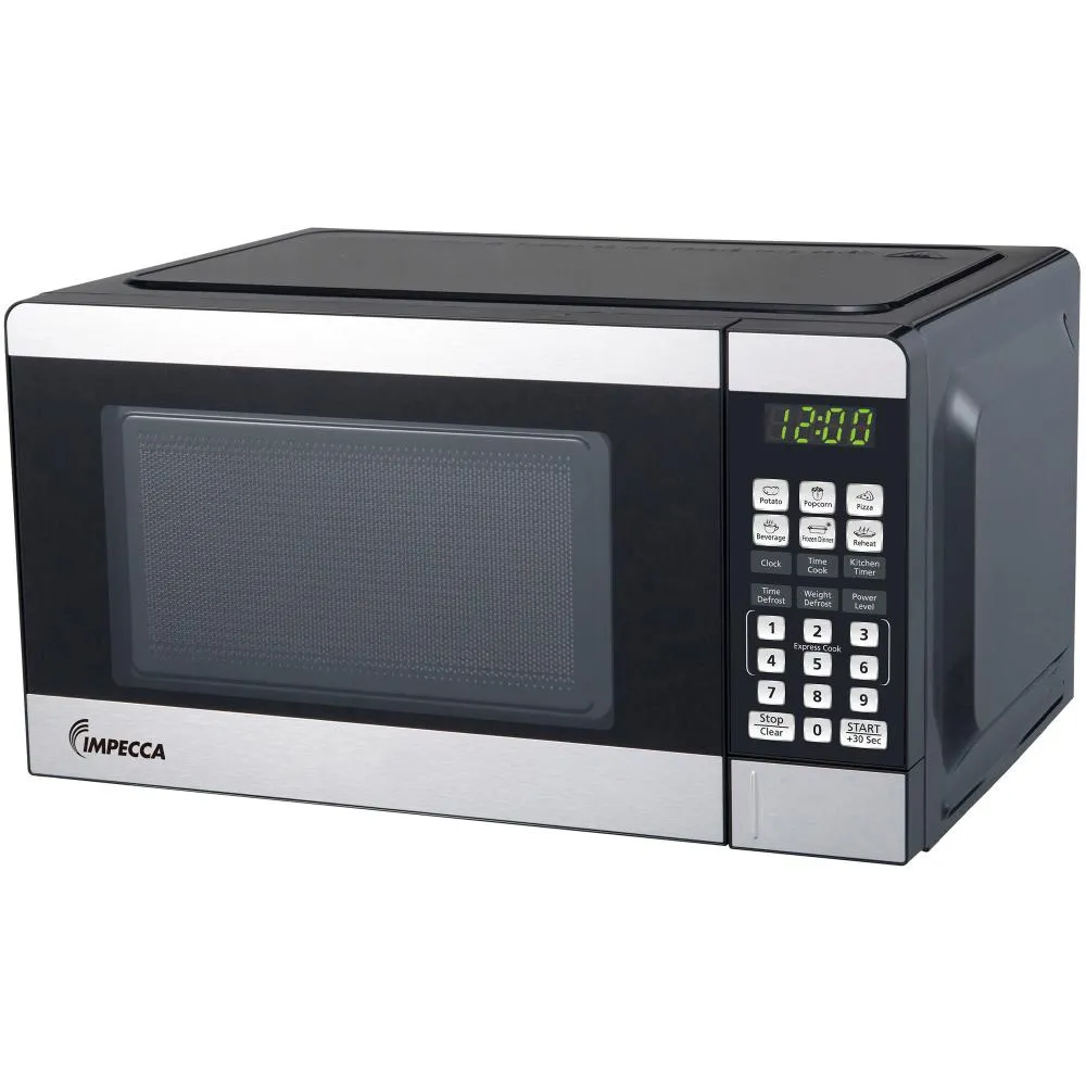 Impecca Stainless Steel Microwave Oven 0.7Ft. 1pc