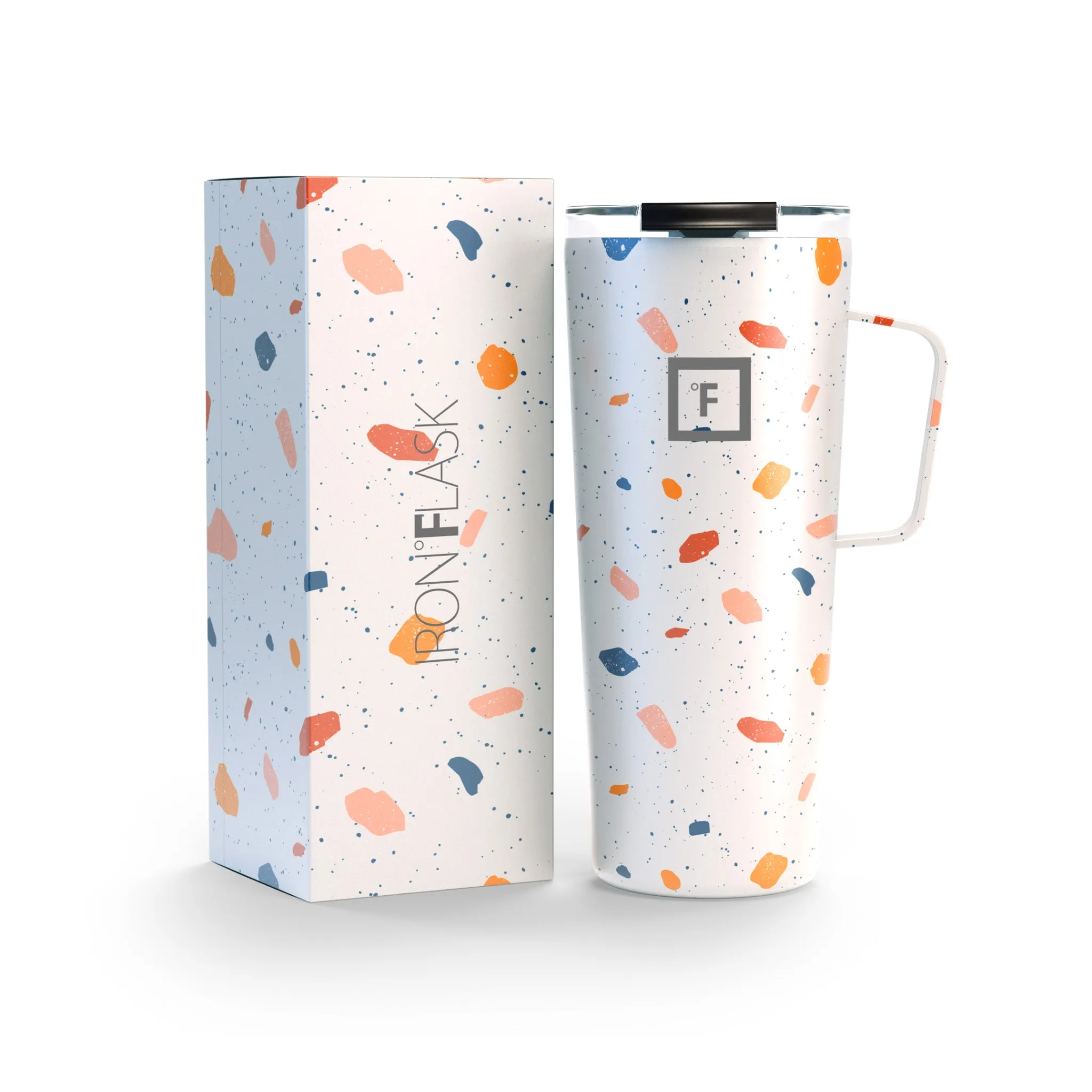 Iron Flask Grip Coffee Mug, Terrazzo - 24oz/700ml