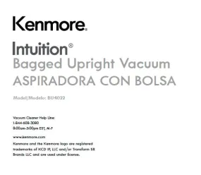 Kenmore Air Purifier User Manual Model-BU4022