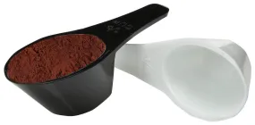 Kitch N Wares Coffee Measuring Spoons -2 Pack, White and Black 1/8 Cup for Kitchen