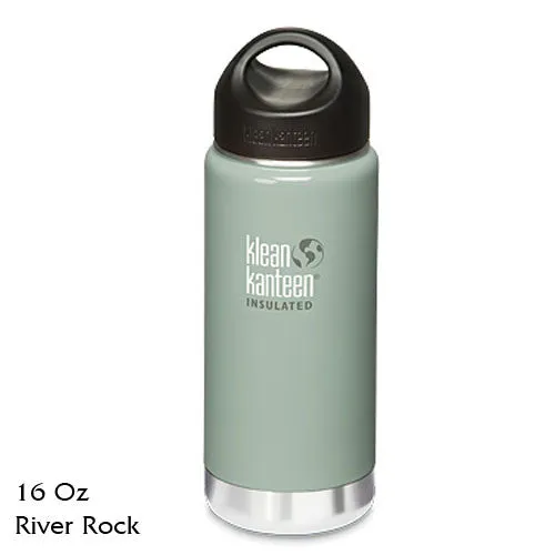 Klean Kanteen Insulated Stainless-Steel Wide-Mouth Bottle with Loop-Top Cap - 16 fl. oz.