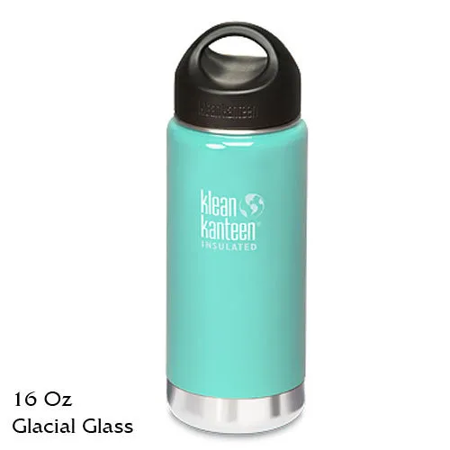 Klean Kanteen Insulated Stainless-Steel Wide-Mouth Bottle with Loop-Top Cap - 16 fl. oz.