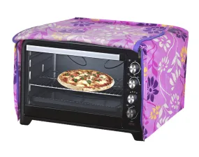 Kuber Industries Polyster Flower Printed Microwave Oven Cover,20 LTR. (Pink)-HS43KUBMART25905, Standard