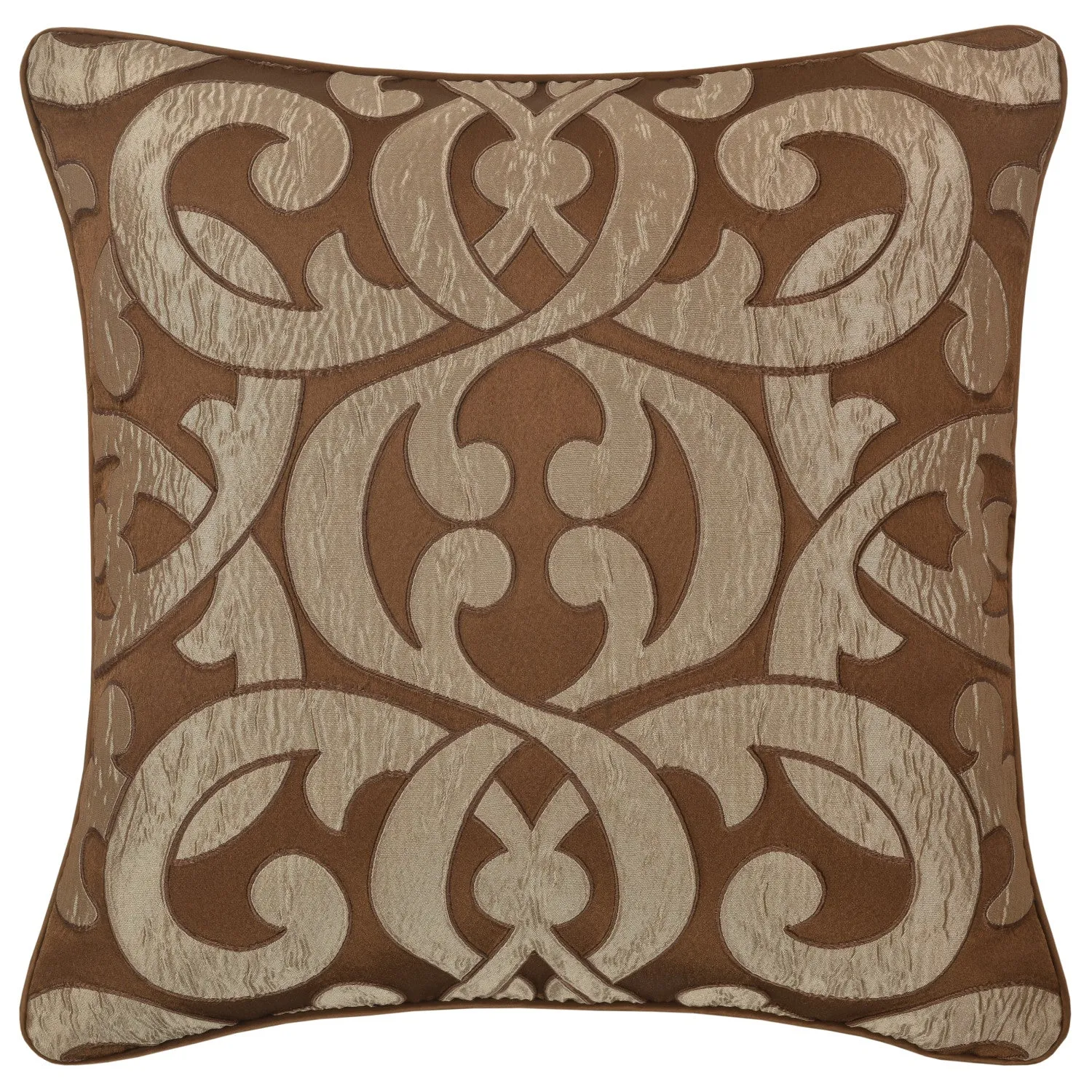 La Boheme Copper 20" Square Decorative Throw Pillow