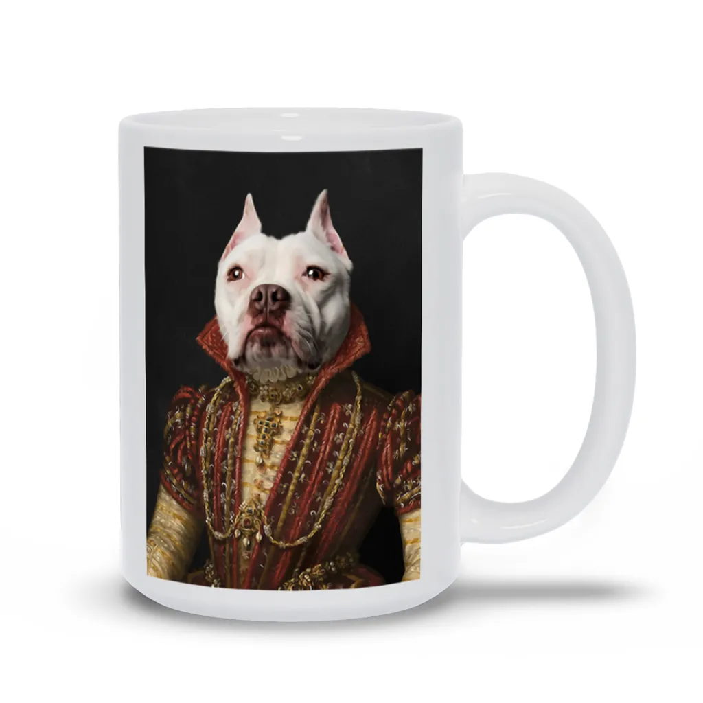 LADY IN RED CUSTOM PET PORTRAIT MUG