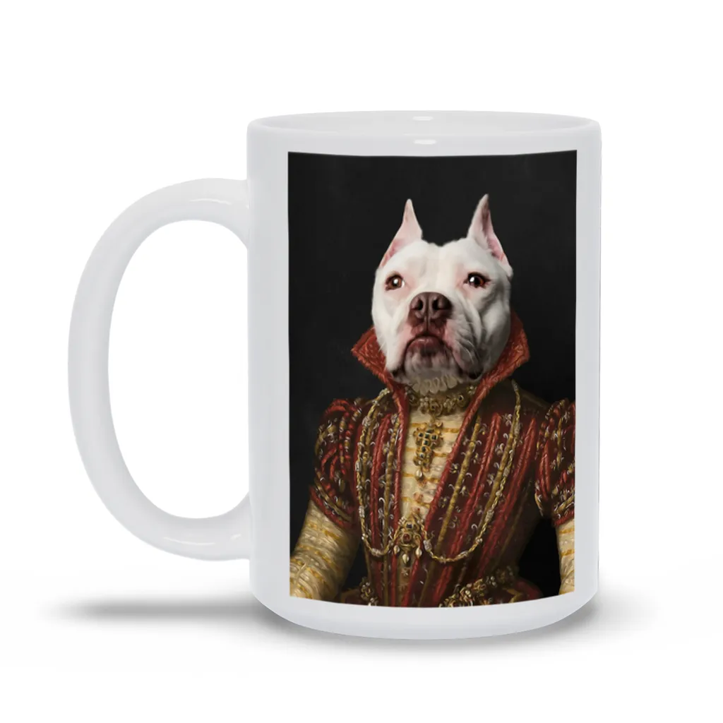 LADY IN RED CUSTOM PET PORTRAIT MUG