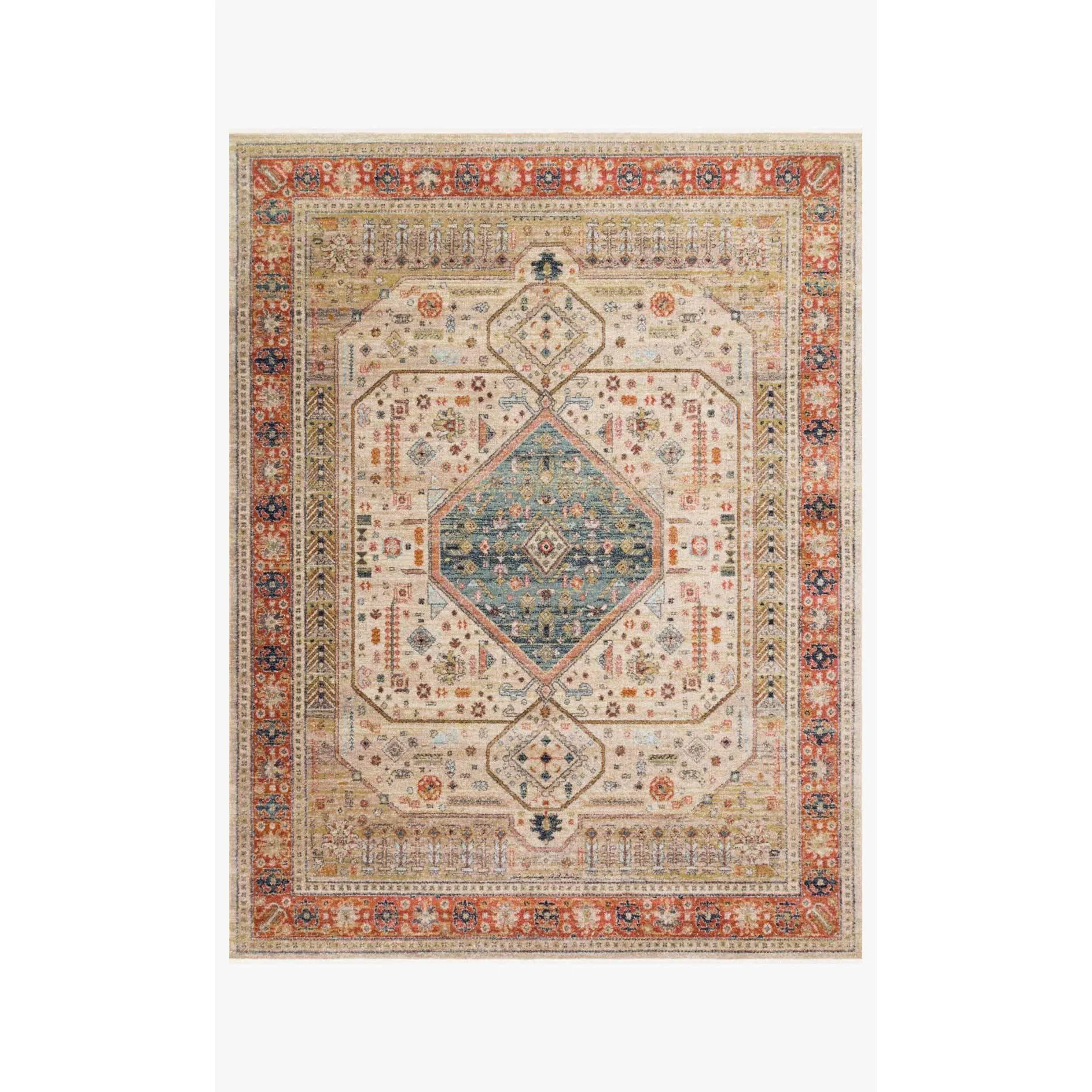 Magnolia Home Graham Persimmon Antique Ivory Rug