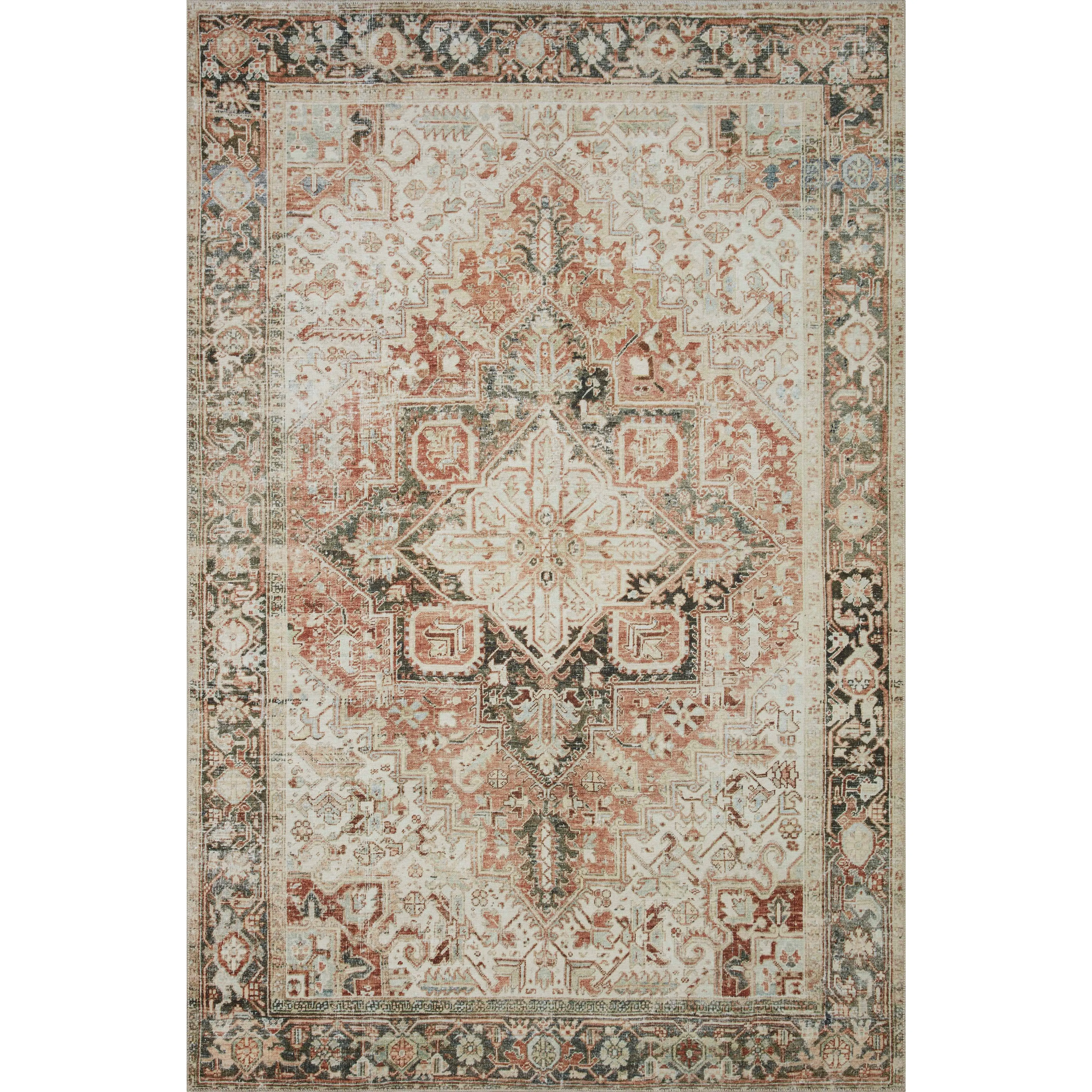 Magnolia Home Lenna Rust Charcoal Rug