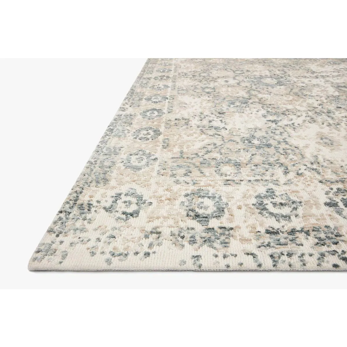 Magnolia Home Lindsay Antique White / Aqua Rug