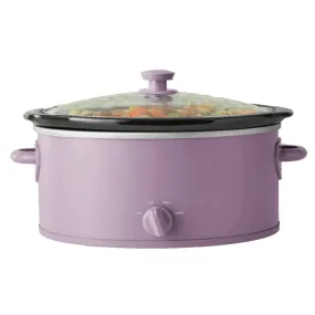 Mainstays MS8400778514-09 6QT Slow Cooker, Lilac Bloom