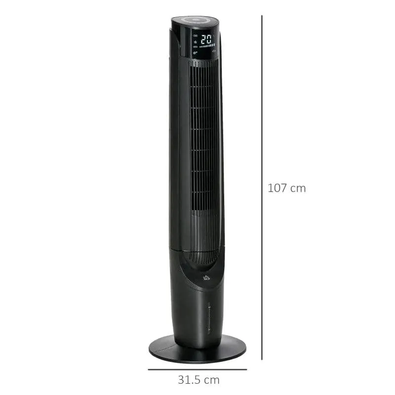 Maplin Plus Ice Cooling Oscillating Tower Fan - Black