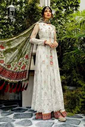 MARIA.B Lawn Eid Collection 2020 – 02 Cream with Rose Buds