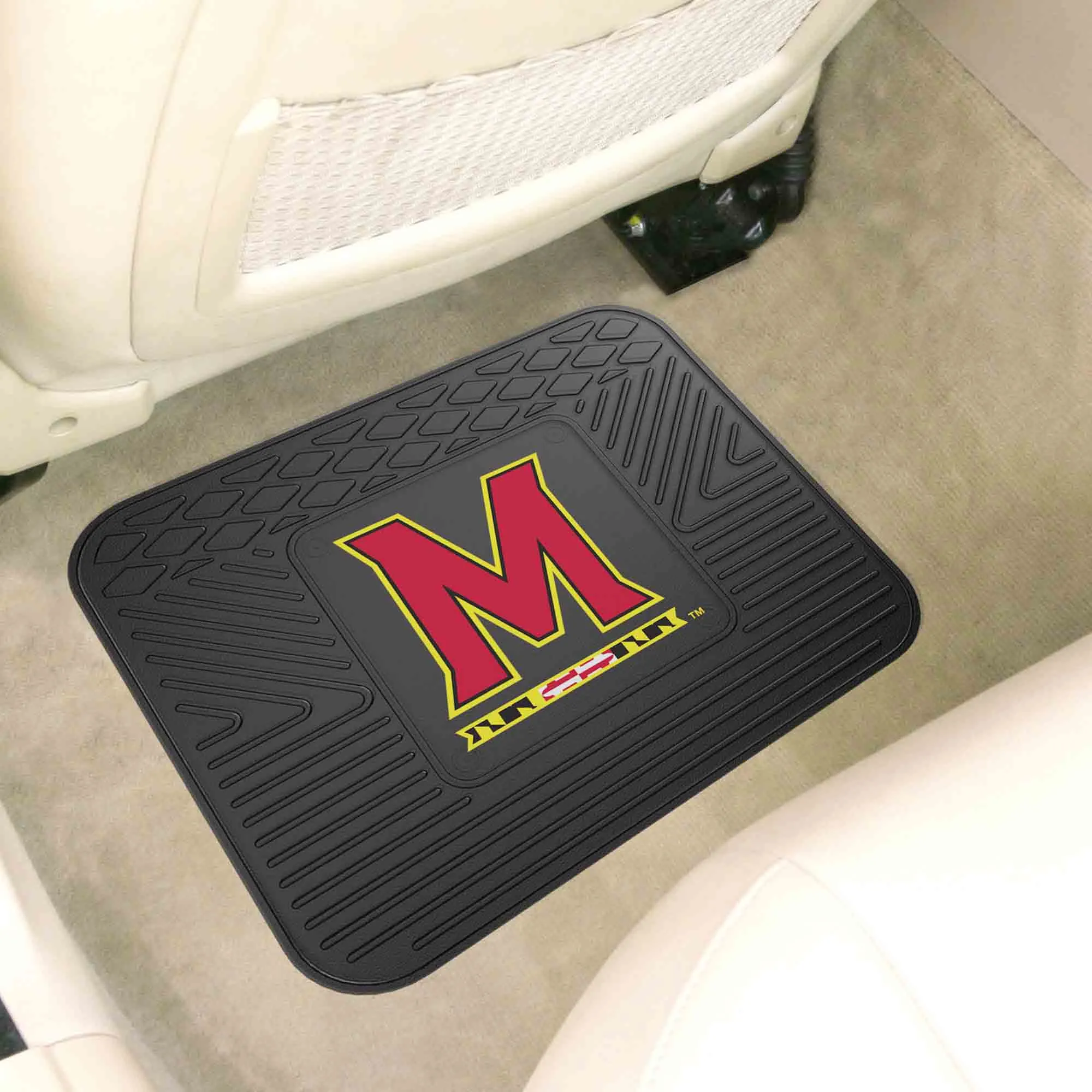 Maryland Terrapins Back Seat Car Utility Mat - 14in. x 17in.