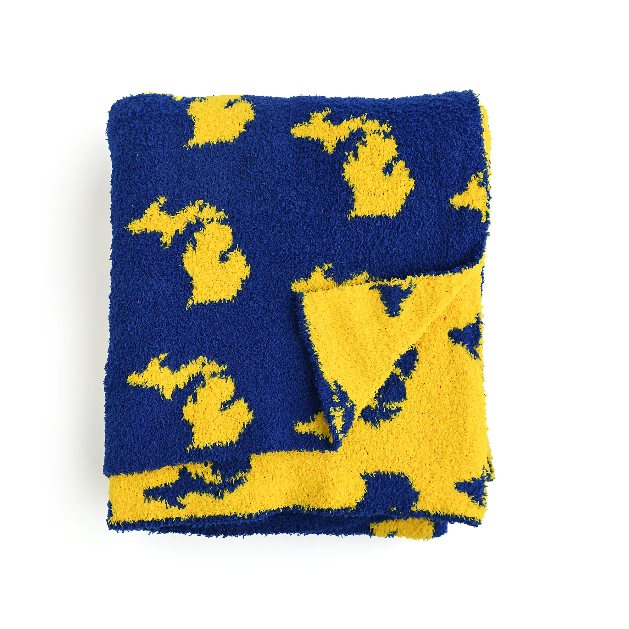 Michigan Blue & Maize PLUSH BLANKET