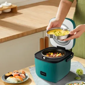 Mini Multi-Function Rice Cooker with Non-Stick Pot